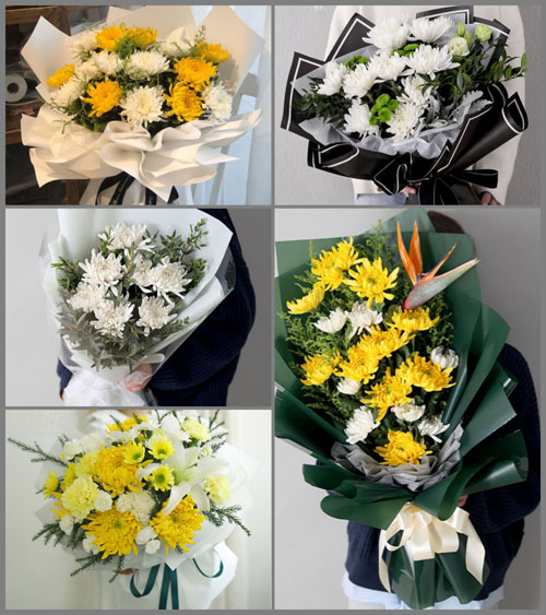 江苏淮安清江浦区黄码乡白事花束代送